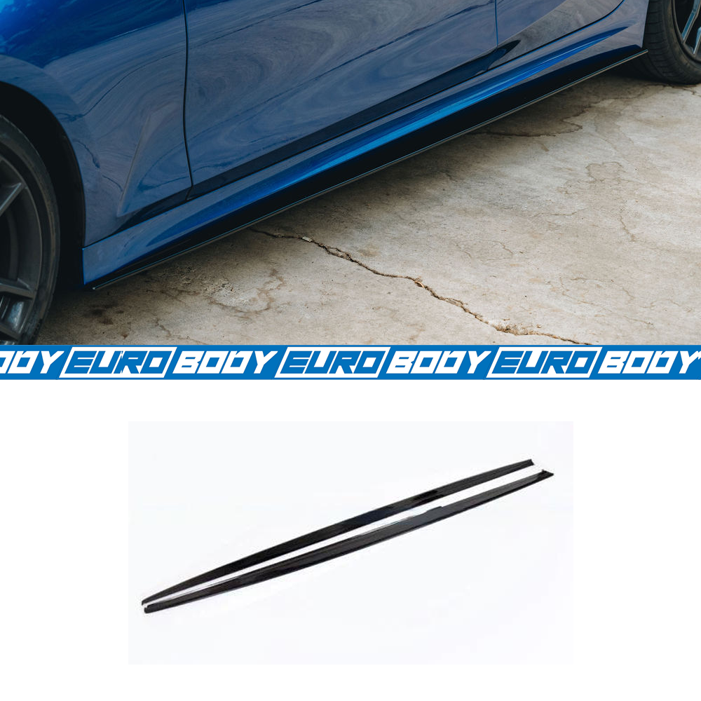 AC Style Side Skirts (Gloss Black) for 19+ BMW 3 Series G20