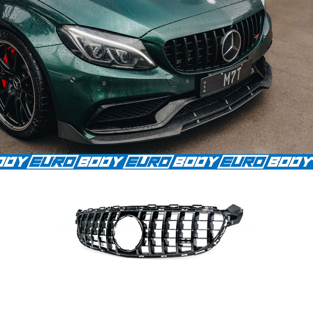 AMG Style Panamericana Front Grill for 15-21 Mercedes-Benz C63S (Sedan/Coupe) W205/C205