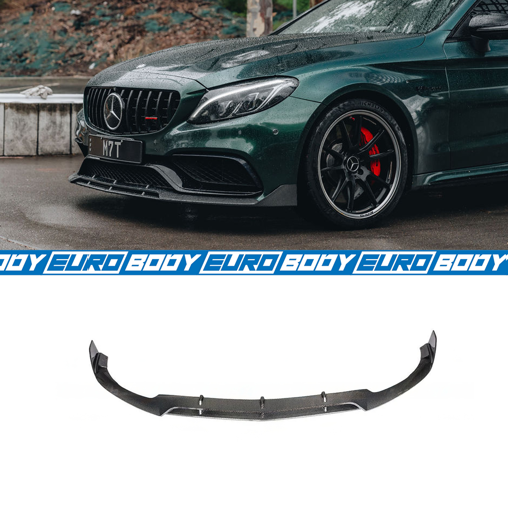 BB Style Front Lip (Carbon Fibre) for 15-18 Mercedes-Benz C63S (Sedan/Coupe) W205/C205