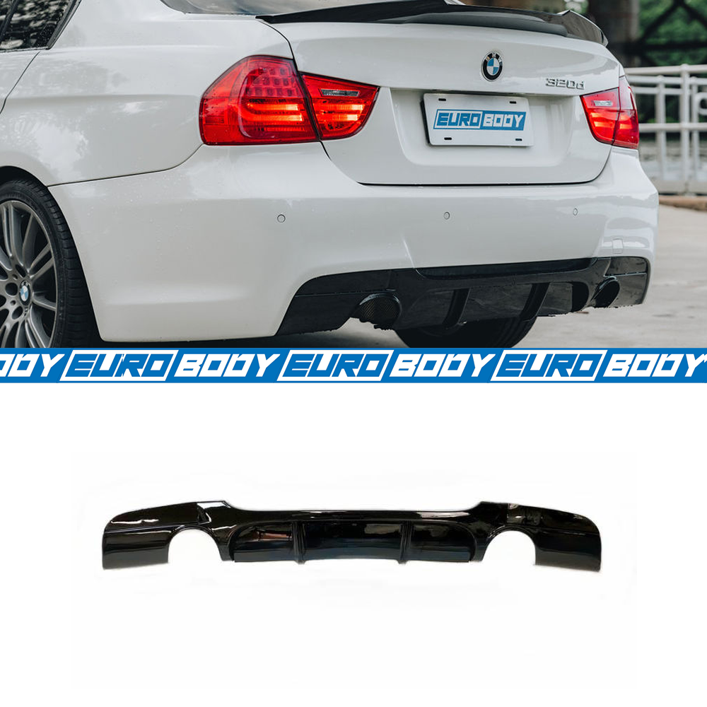 M-Performance Style Rear Diffuser (Gloss Black) for 05-11 BMW 3 Series E90/E92/E93 (M-Sport)