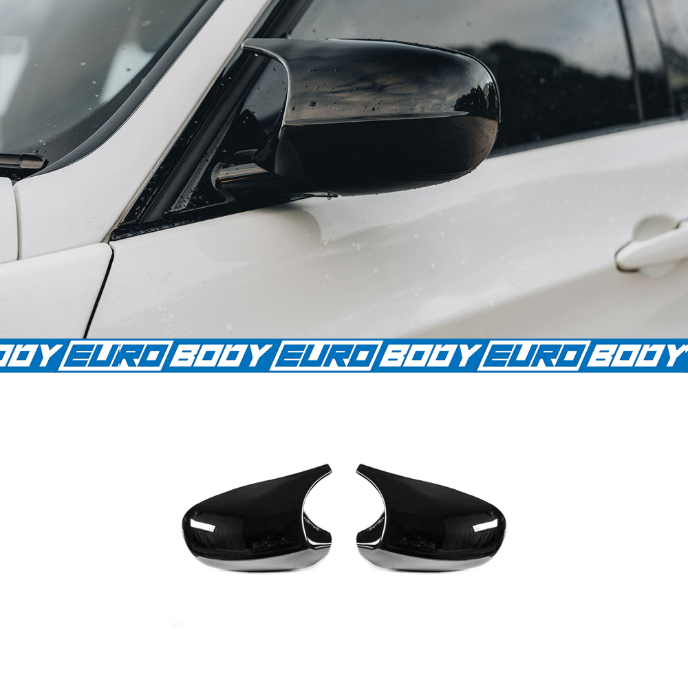 M-Style Mirror Caps (Gloss Black) (Replacement) for 05-11 BMW 3 Series E90/E92/E93