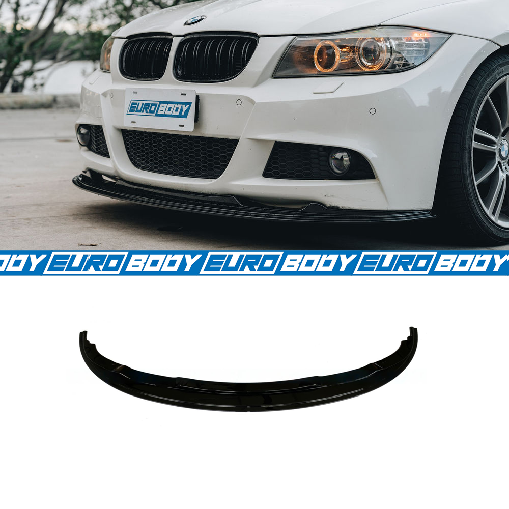 Euro Design Front Lip (Gloss Black) for 05-11 BMW 3 Series E90/E92/E93 (M-Sport)