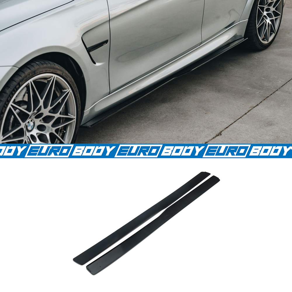 PSM Style Side Skirts (Gloss Black) for 14-19 BMW M3/M4 F80/F82