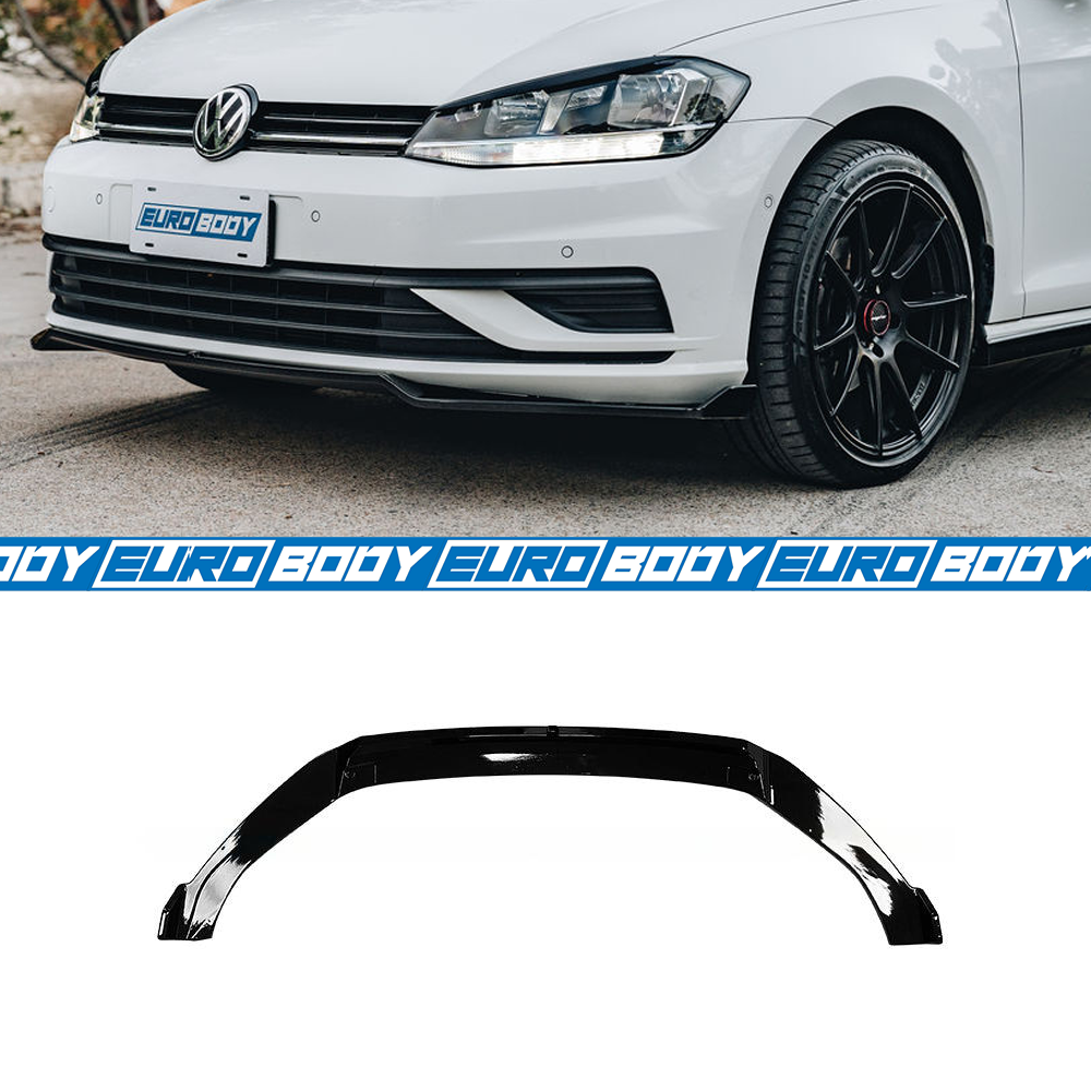 Max Style Front Lip (Gloss Black) for 12-20 Volkswagen Golf TSI/TDI MK7/7.5