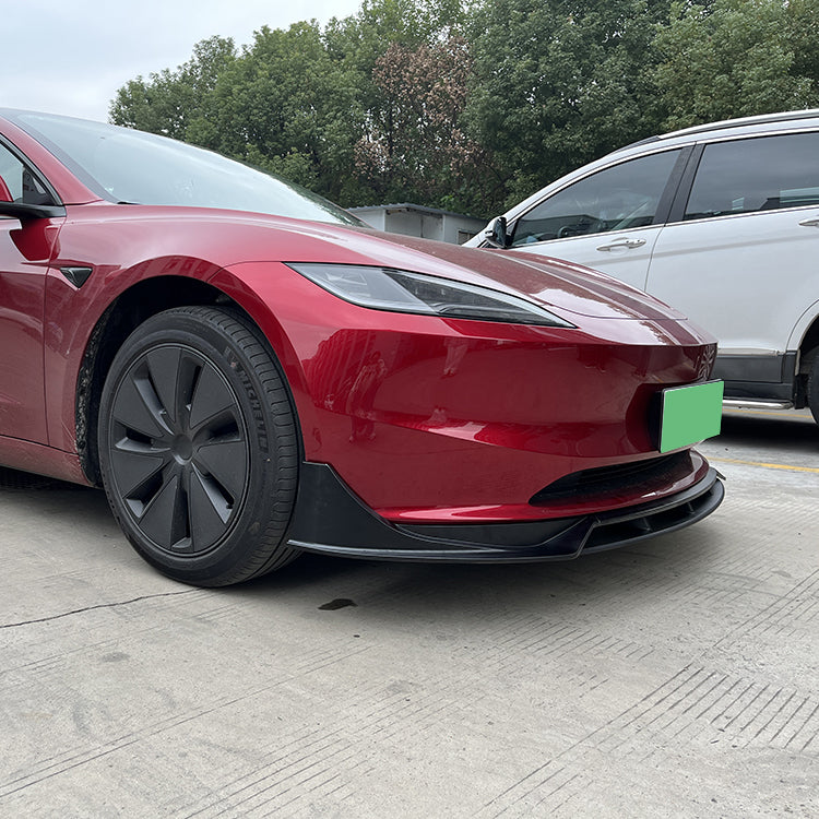 Euro Design Front Lip (Gloss Black) for 24+ Tesla Model 3