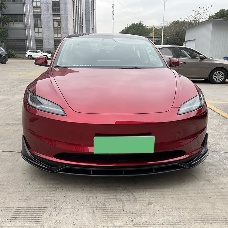 Euro Design Front Lip (Gloss Black) for 24+ Tesla Model 3