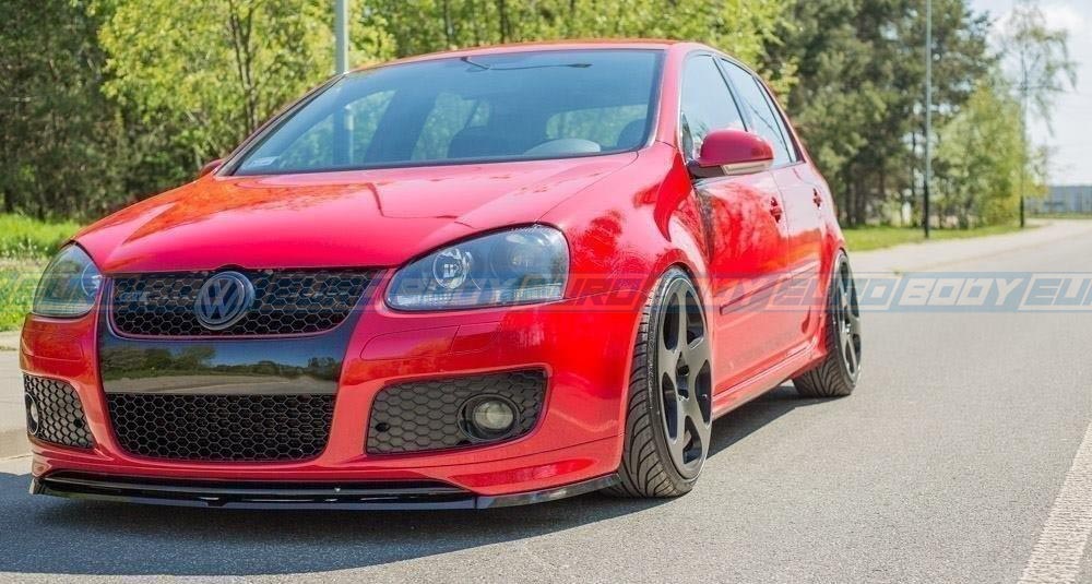 RS Style Front Lip (Gloss Black) for 04-09 Volkswagen Golf GTI MK5