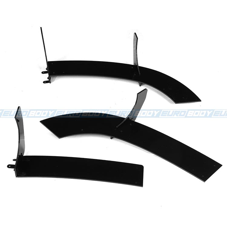 Euro Design Rear Diffuser (Gloss Black) for 05-09 Volkswagen Golf R32 MK5