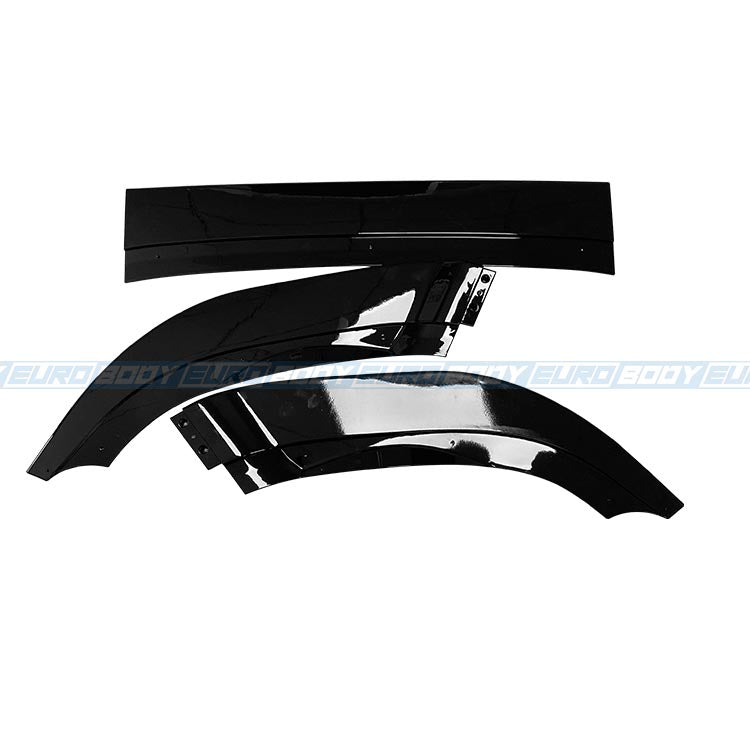 Euro Design Front Lip (Gloss Black) for 09-13 Volkswagen Golf R MK6