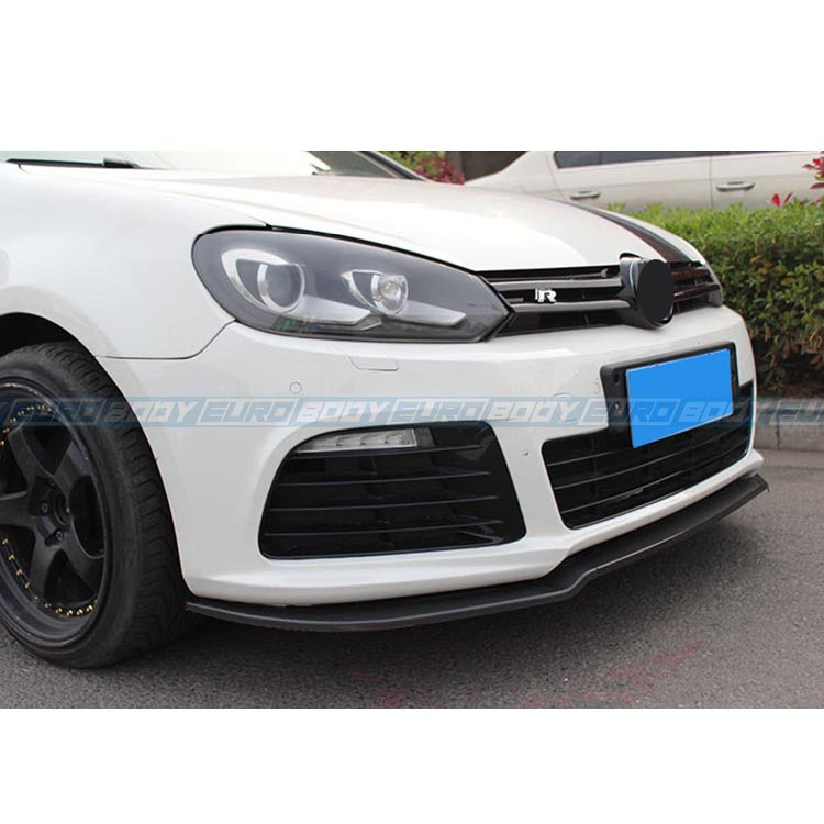 Euro Design Front Lip (Gloss Black) for 09-13 Volkswagen Golf R MK6