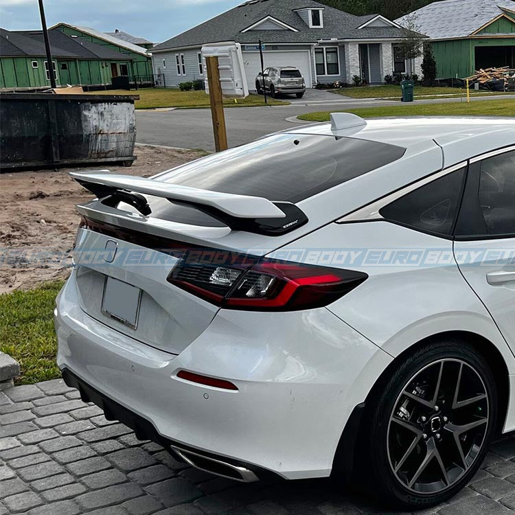 HPD Style Wing Spoiler (Gloss Black) for 22+ Honda Civic FL1 11th Gen