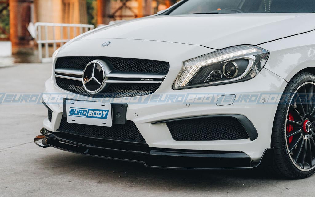 Euro Design Front Lip (Gloss Black) for 13-18 Mercedes-Benz A-Class (AMG/AMG-Line) W176