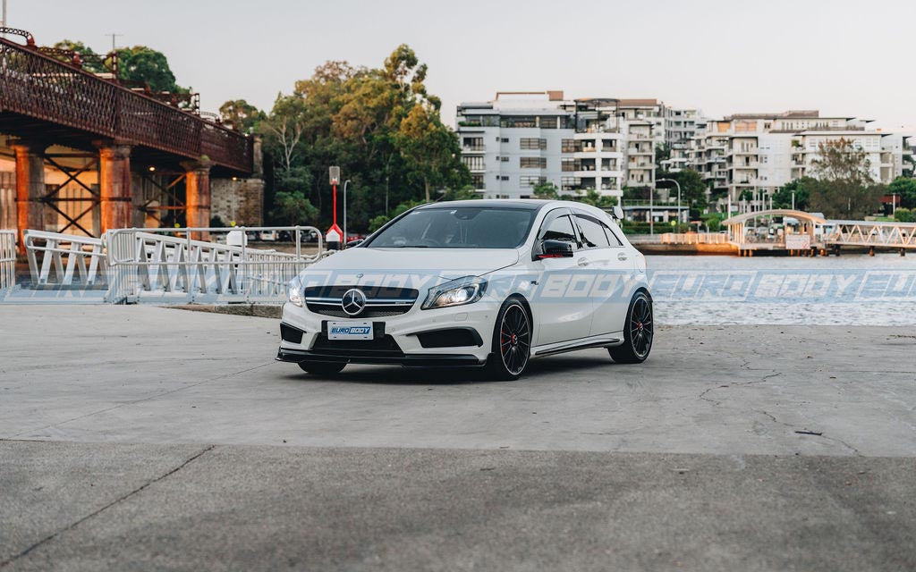 Euro Design Front Lip (Gloss Black) for 13-18 Mercedes-Benz A-Class (AMG/AMG-Line) W176