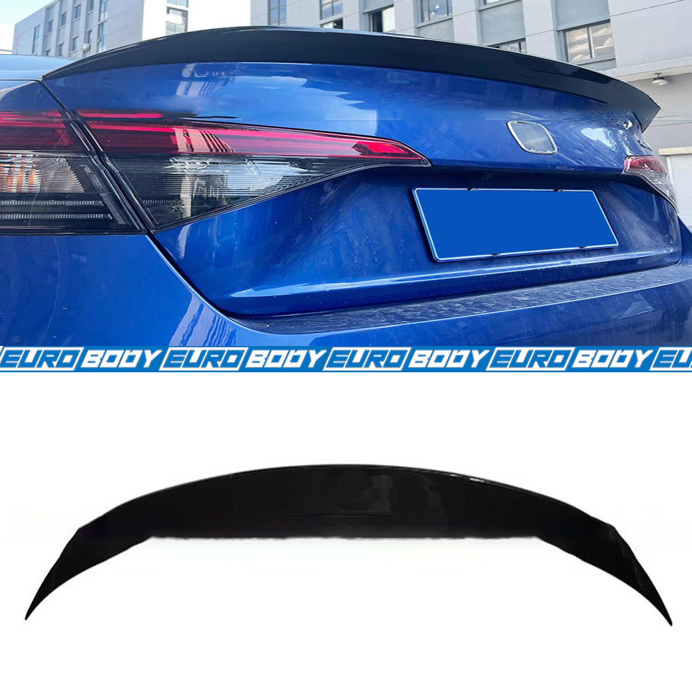 Aero Style Lip Spoiler (Gloss Black) for 22+ Honda Civic FL1 11th Gen