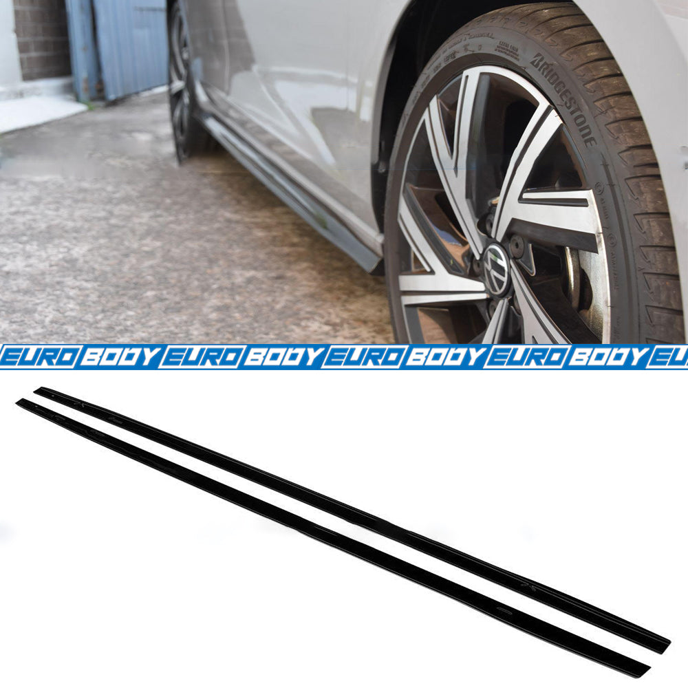 GTI Style Side Skirts (Attachment) (Gloss Black) for 21+ Volkswagen Golf TSI/GTI MK8