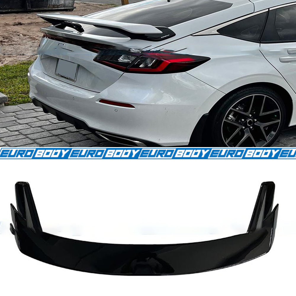 HPD Style Wing Spoiler (Gloss Black) for 22+ Honda Civic FL1 11th Gen