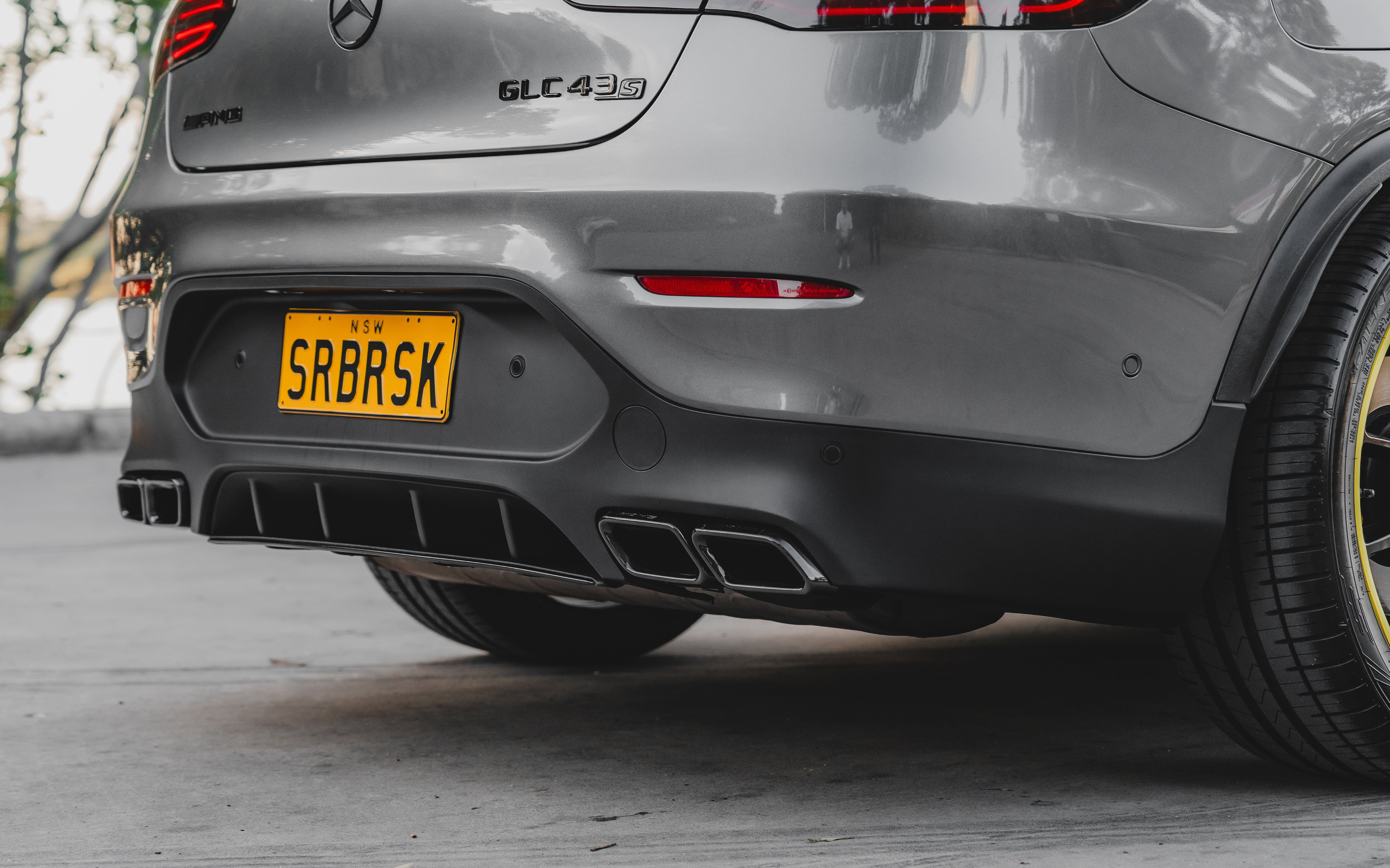 GLC63S (AMG) Style Rear Diffuser (Gloss Black) for 15-19 Mercedes-Benz GLC-Class (AMG/AMG-Line) X253/C253