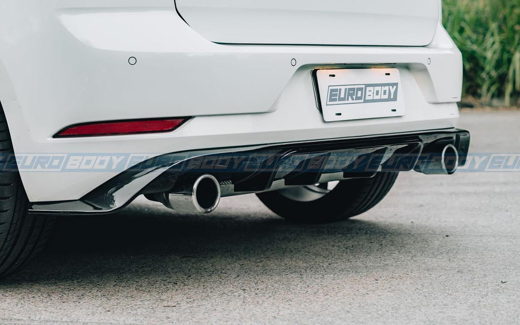 TCR Style Rear Diffuser (Gloss Black) for 17-20 Volkswagen Golf MK7.5