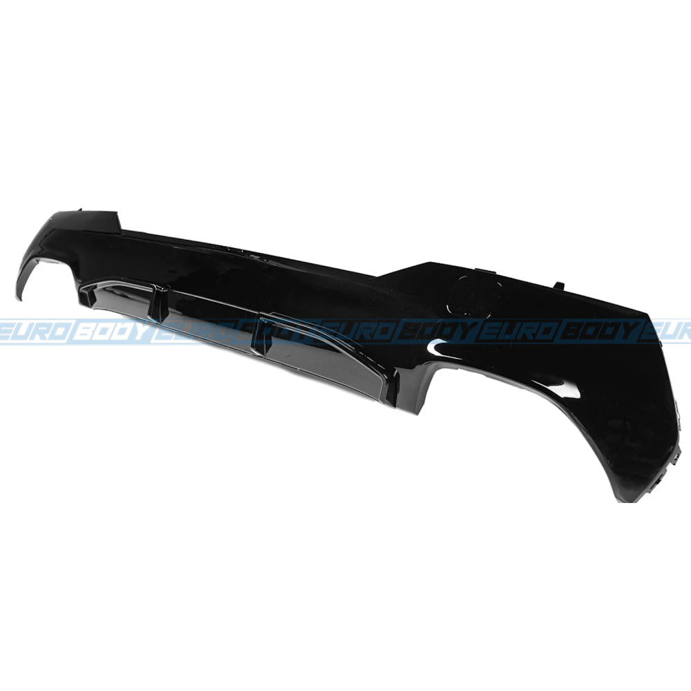 Euro Design Rear Diffuser (Gloss Black) for 20+ BMW 4 Series G22 (M-Sport)