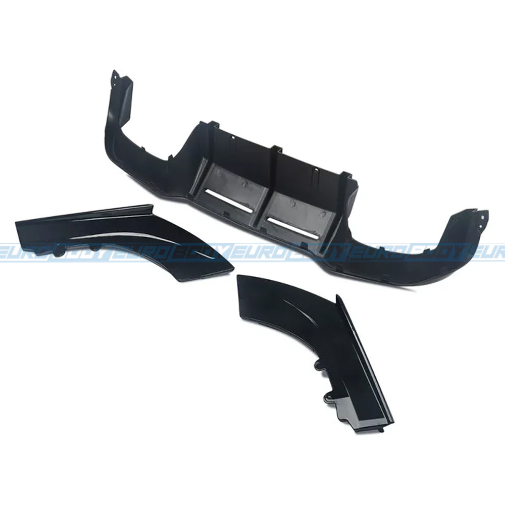 Euro Design Rear Diffuser (Gloss Black) for 19-23 BMW 2 Series (Gran Coupe) F44 (M-Sport)