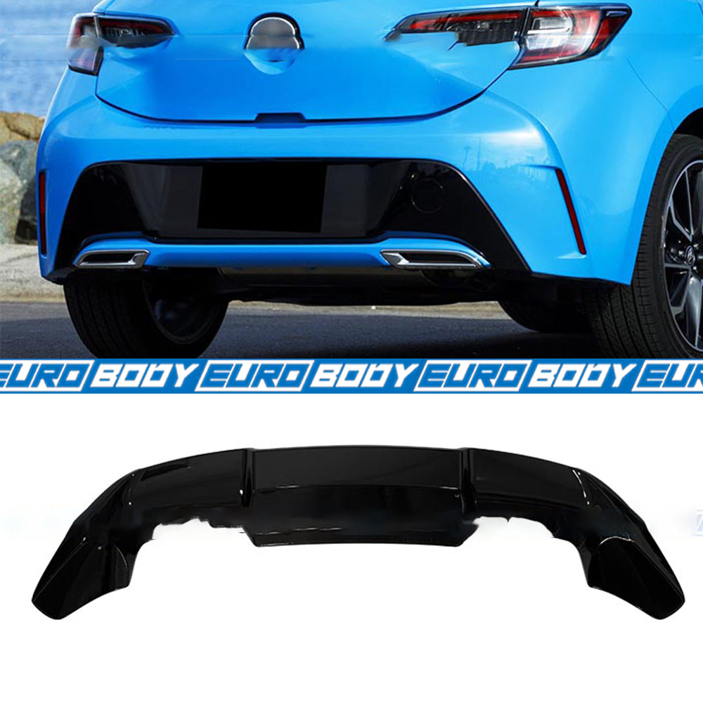 Euro Design Wing Spoiler (Gloss Black) for 18+ Toyota Corolla (Hatch)