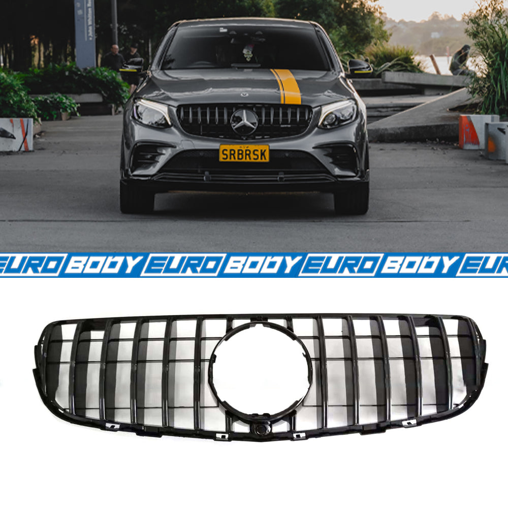 AMG Style Panamericana Front Grill for 15-22 Mercedes-Benz GLC-Class X253