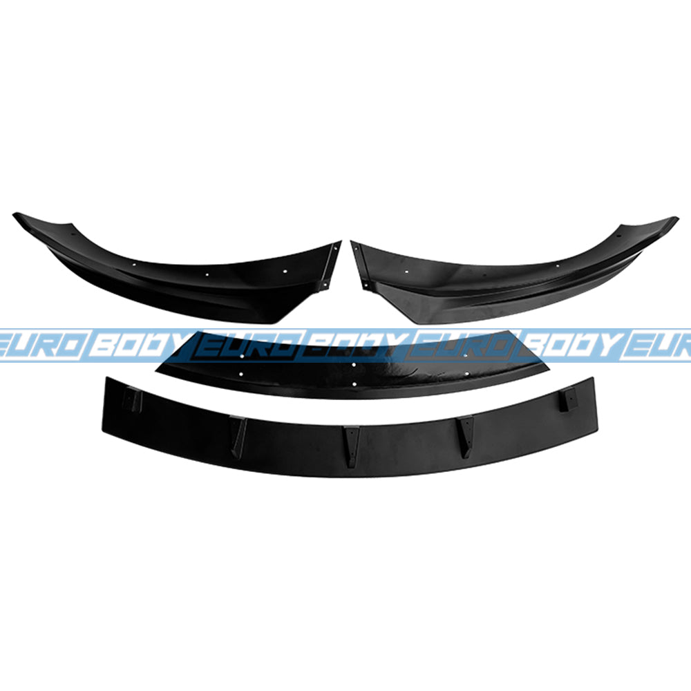 Euro Design Front Lip (Gloss Black) for 24+ Tesla Model 3