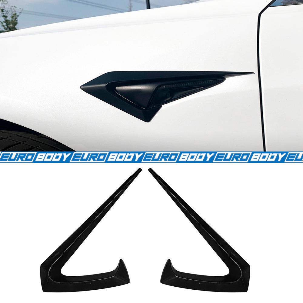 Side Indicator Frame (Gloss Black) for 19-23 Tesla Model 3