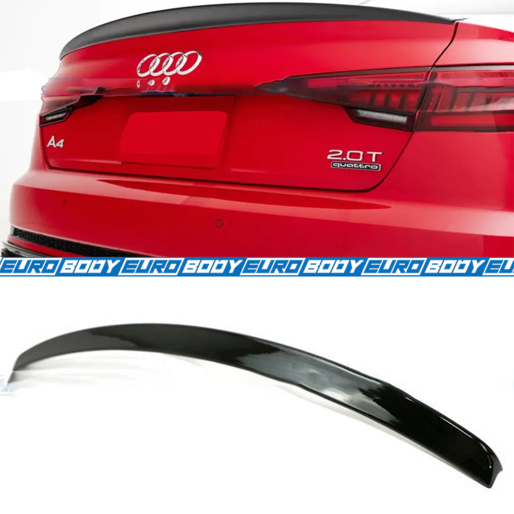 S4 Style Lip Spoiler (Gloss Black) for 17-20 Audi A4/S4 (Sedan) B9