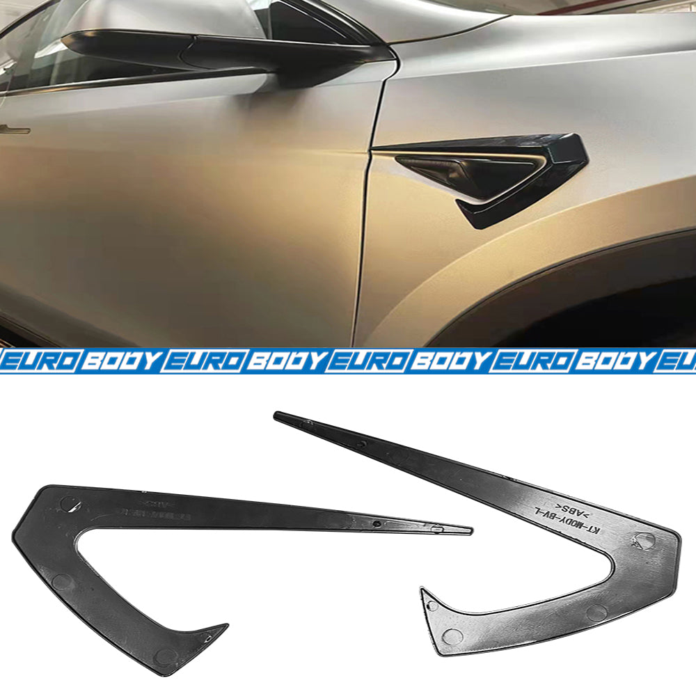 Side Indicator Frame (Gloss Black) for 21+ Tesla Model Y