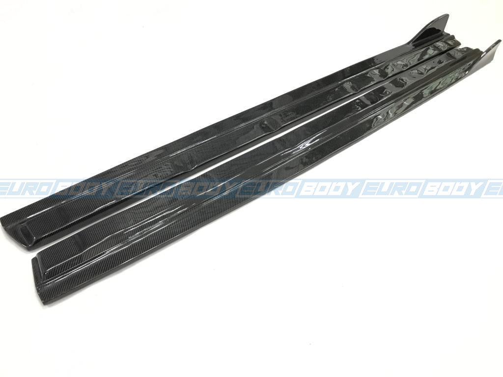 RS Style Side Skirts (Carbon Fibre) for 14-20 Audi A3 (Base Model) (Sedan) 8V