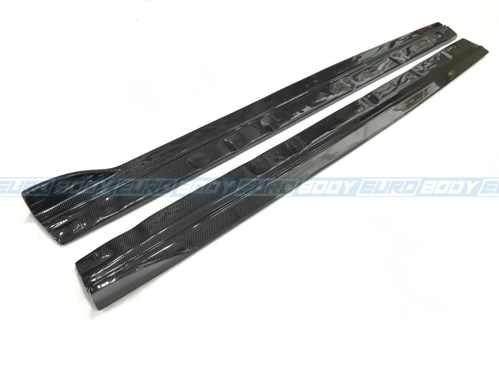 RS Style Side Skirts (Carbon Fibre) for 14-20 Audi A3 (Base Model) (Sedan) 8V