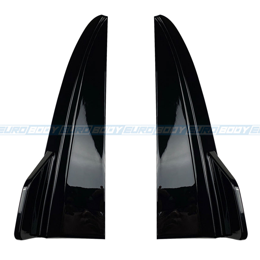 Euro Design Rear Aprons (Gloss Black) for 15-21 Mercedes-Benz C-Class W205