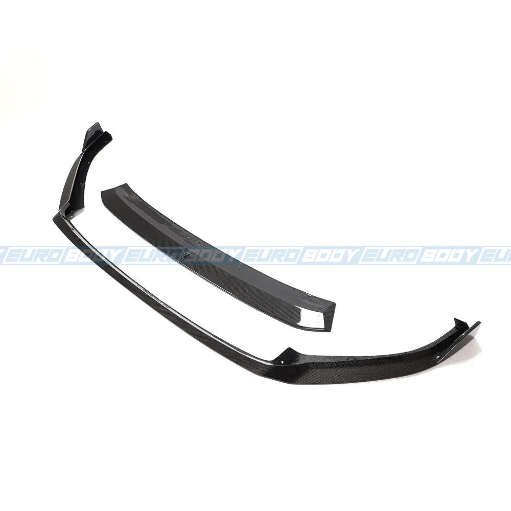 Euro Design 2 Piece Front Lip (Carbon Fibre) for 2018-2019 Volkswagen Golf R-Line/R MK7.5