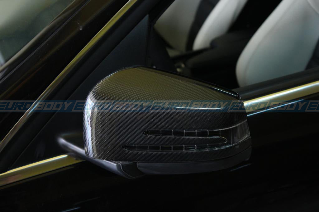 Euro Design Mirror Caps (Carbon Fibre) (Replacement) for Mercedes-Benz W204/W212/W246/W218/W176/C117