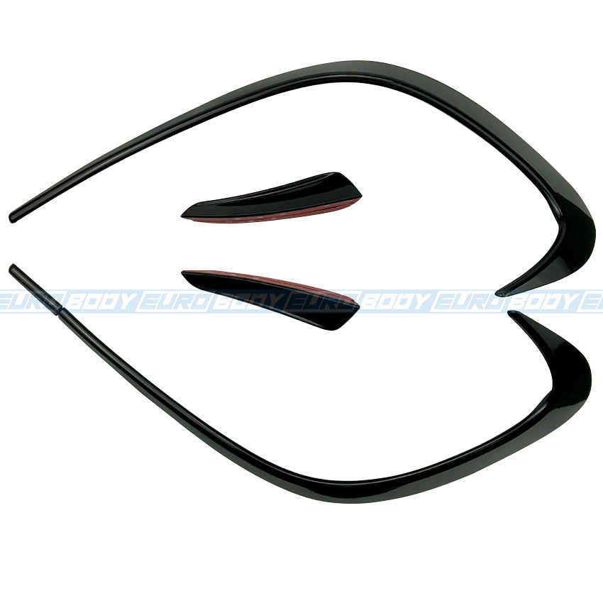 AMG Style Front Canards (Gloss Black) for 16-18 Mercedes-Benz CLA-Class (AMG/AMG-Line) C117/X117