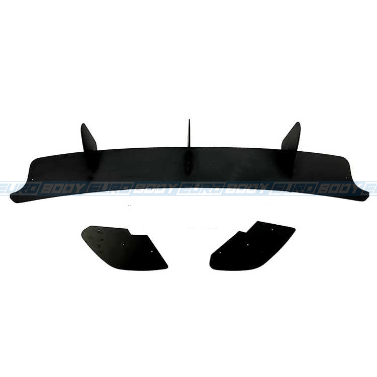 Euro Design Rear Diffuser (Gloss Black) for 09-13 Volkswagen Golf GTI MK6