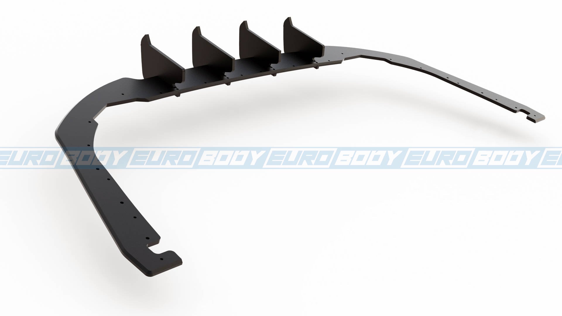 Euro Design Rear Diffuser (Gloss Black) for 21+ Volkswagen Golf TSI MK8