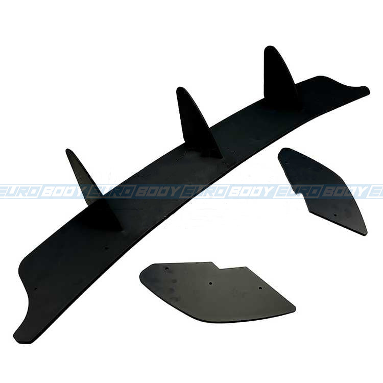 Euro Design Rear Diffuser (Gloss Black) for 09-13 Volkswagen Golf GTI MK6