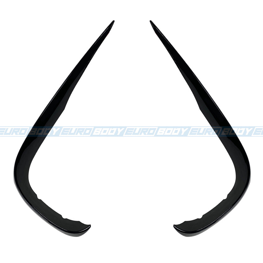 Euro Design Front Canards (Gloss Black) for 16-20 Mercedes-Benz E-Class (AMG/AMG-Line) W213/C238