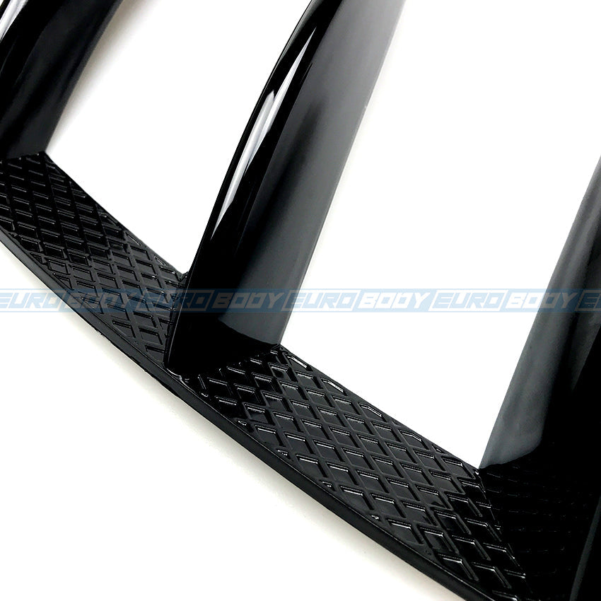 Euro Design Rear Bumper Inserts (Gloss Black) for 13-18 Mercedes-Benz A-Class (AMG/AMG-Line) W176