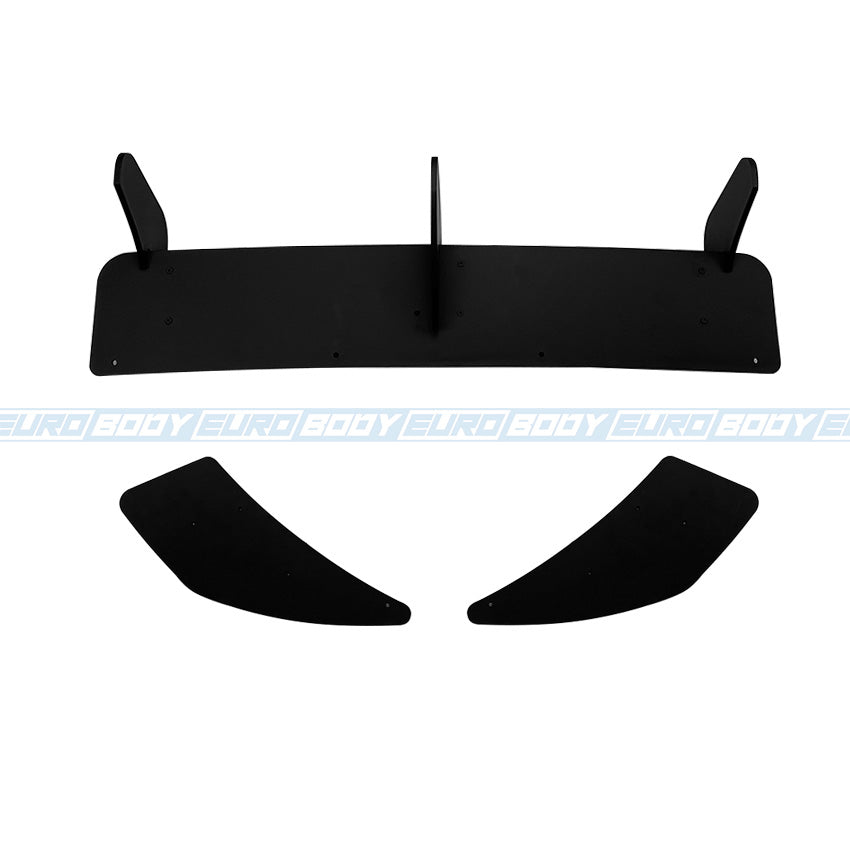 Euro Design Rear Diffuser (Gloss Black) for 13-16 Volkswagen Golf R MK7