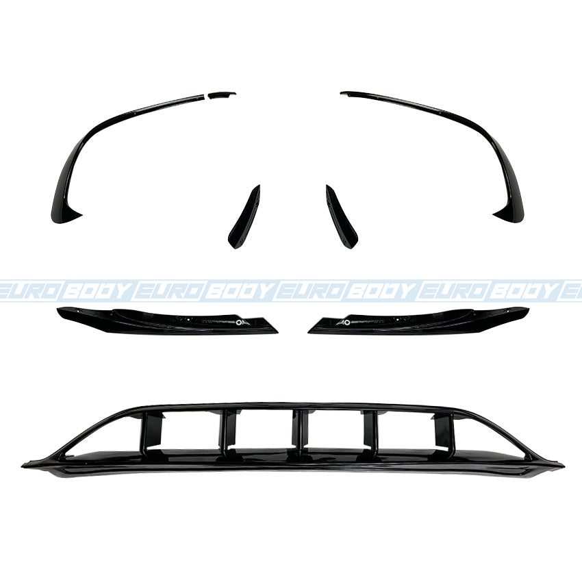 AMG Style Front Lip Kit (Gloss Black) for 16-18 Mercedes-Benz A-Class (AMG/AMG-Line) W176