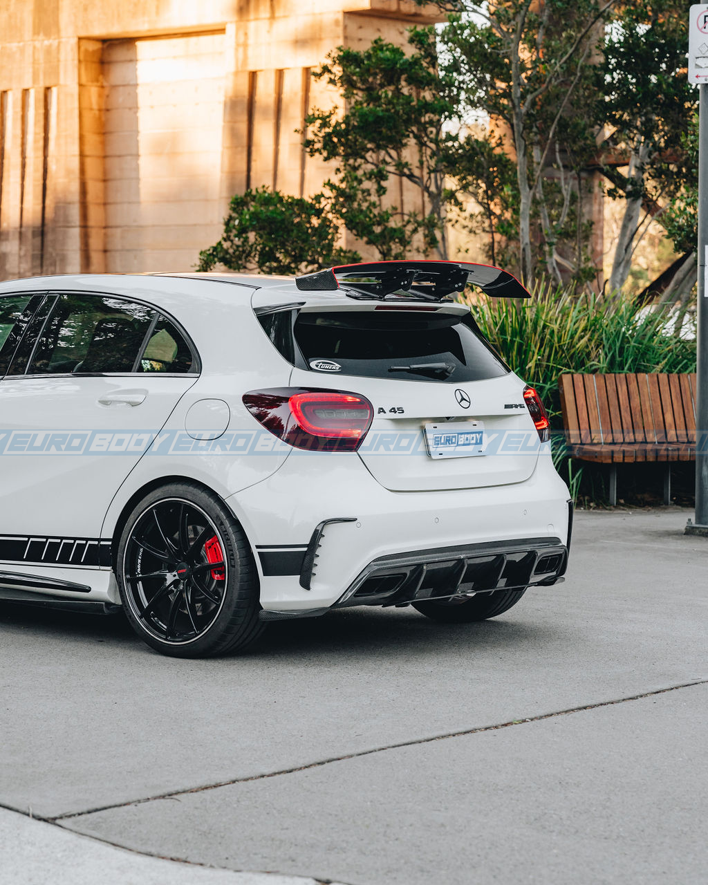 A45 (AMG) Style Rear Diffuser for 13-18 Mercedes-Benz A-Class (AMG/AMG-Line) W176