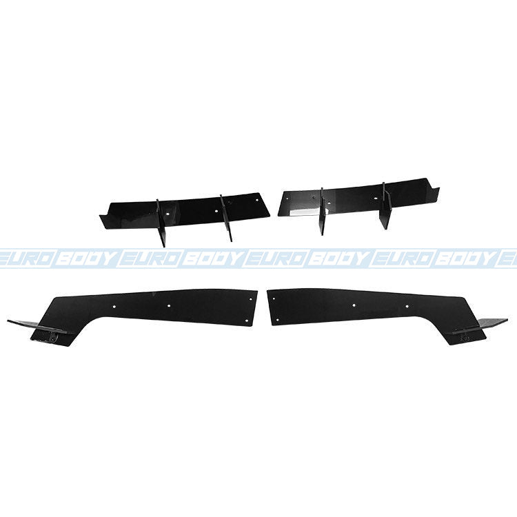 Euro Design Rear Diffuser (Gloss Black) for 18-23 Ford Mustang FM/FN