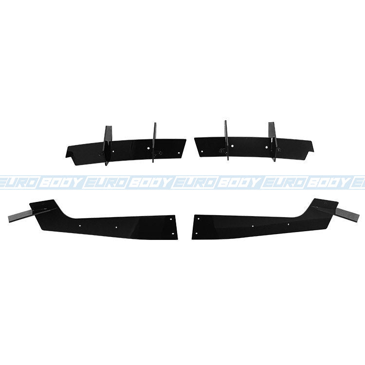 Euro Design Rear Diffuser (Gloss Black) for 18-23 Ford Mustang FM/FN