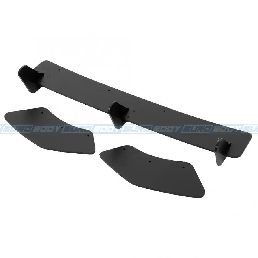 Euro Design V3 Rear Diffuser (Gloss Black) for 13-16 Volkswagen Golf GTI MK7