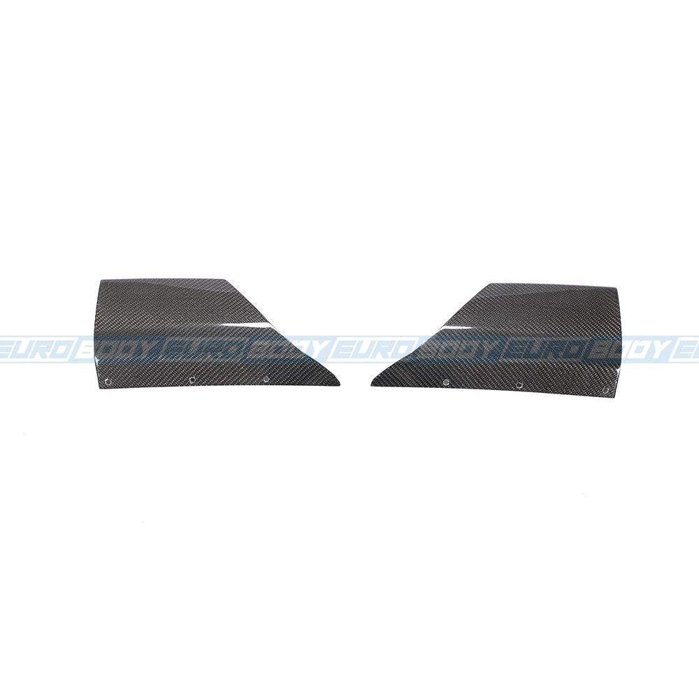 Revozport Style Rear Aprons (Carbon Fibre) for 17-20 Audi RS3 (Sedan) 8V