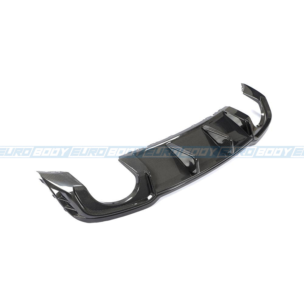 Euro Design Rear Diffuser (Carbon Fibre) for 17-20 Audi RS3 (Sedan) 8V