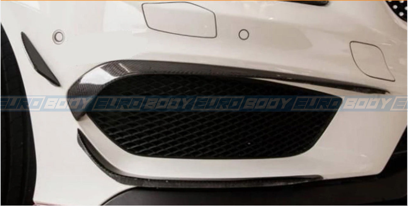 AMG Style Front Canards (Carbon Fibre) for 13-15 Mercedes-Benz CLA-Class (AMG/AMG-Line) C117/X117